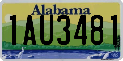 AL license plate 1AU3481