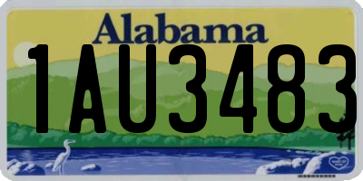 AL license plate 1AU3483