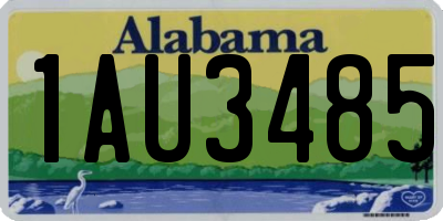 AL license plate 1AU3485