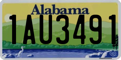 AL license plate 1AU3491