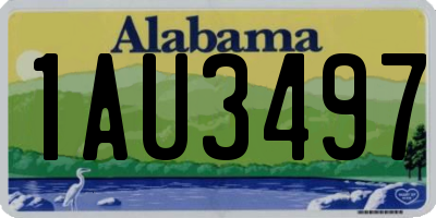 AL license plate 1AU3497