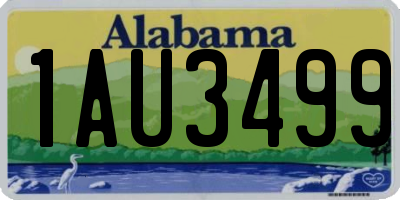 AL license plate 1AU3499