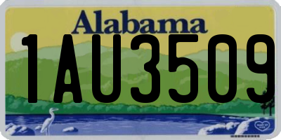 AL license plate 1AU3509