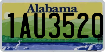 AL license plate 1AU3520