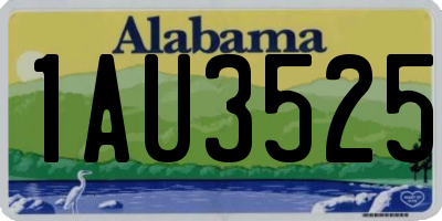 AL license plate 1AU3525