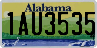 AL license plate 1AU3535