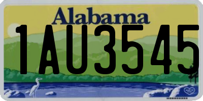 AL license plate 1AU3545