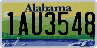 AL license plate 1AU3548