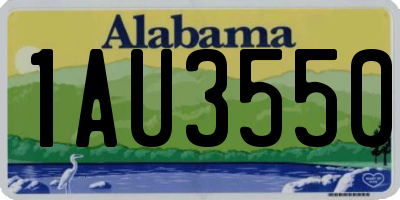 AL license plate 1AU3550