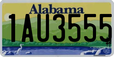 AL license plate 1AU3555