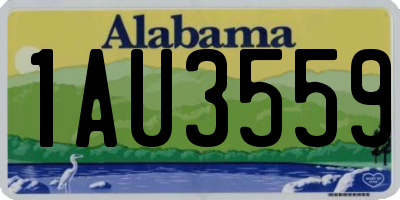 AL license plate 1AU3559