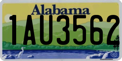 AL license plate 1AU3562