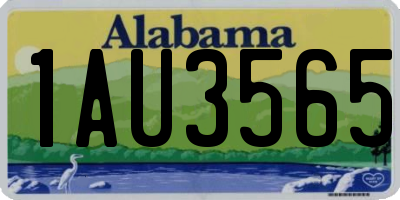 AL license plate 1AU3565