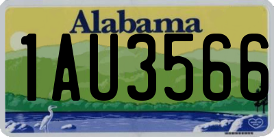 AL license plate 1AU3566