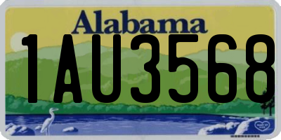 AL license plate 1AU3568