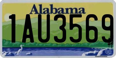 AL license plate 1AU3569