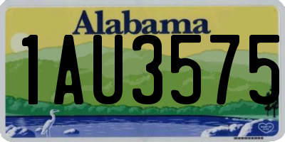AL license plate 1AU3575
