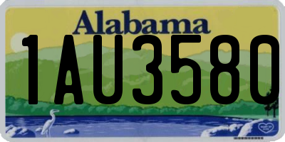 AL license plate 1AU3580