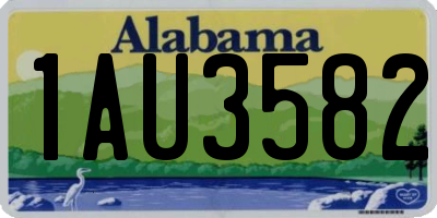 AL license plate 1AU3582