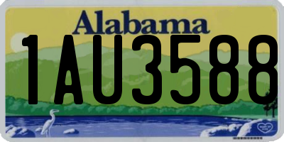 AL license plate 1AU3588