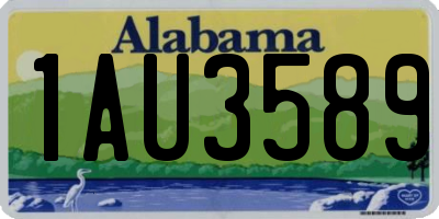 AL license plate 1AU3589