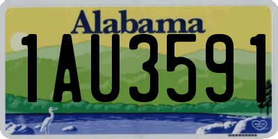 AL license plate 1AU3591