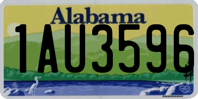 AL license plate 1AU3596