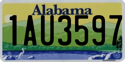 AL license plate 1AU3597
