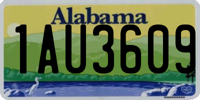 AL license plate 1AU3609