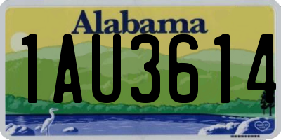 AL license plate 1AU3614