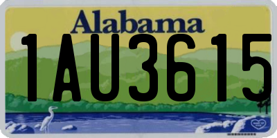 AL license plate 1AU3615