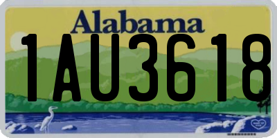 AL license plate 1AU3618