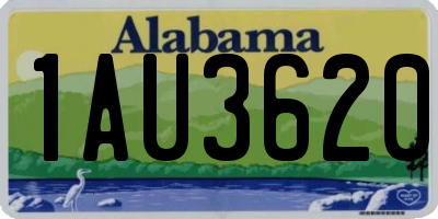 AL license plate 1AU3620