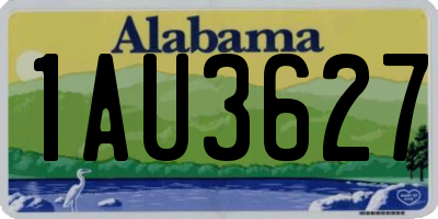 AL license plate 1AU3627