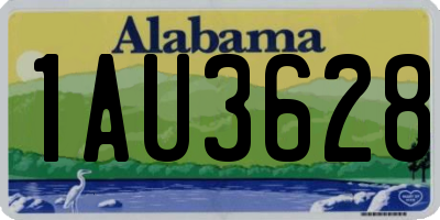AL license plate 1AU3628