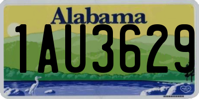 AL license plate 1AU3629