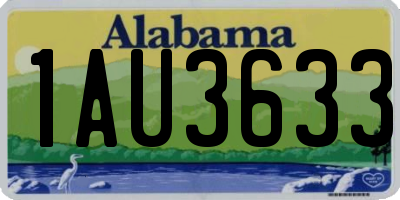 AL license plate 1AU3633