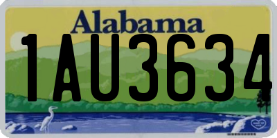 AL license plate 1AU3634