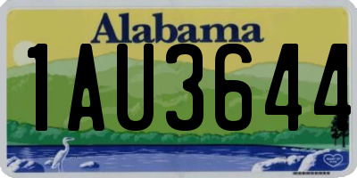 AL license plate 1AU3644