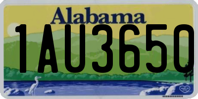 AL license plate 1AU3650