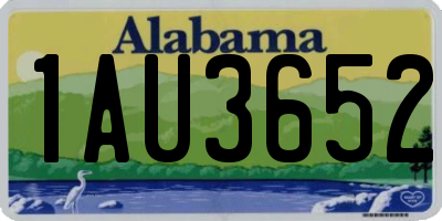AL license plate 1AU3652