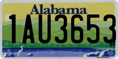 AL license plate 1AU3653