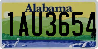 AL license plate 1AU3654