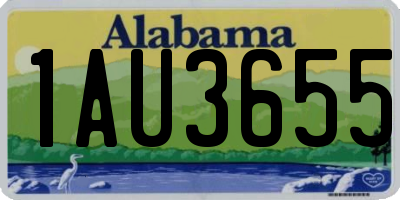 AL license plate 1AU3655
