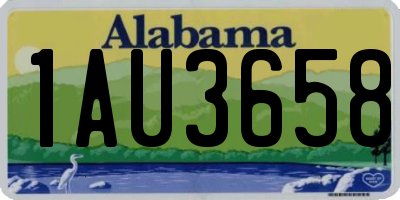 AL license plate 1AU3658