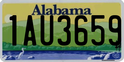 AL license plate 1AU3659