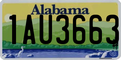 AL license plate 1AU3663