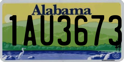 AL license plate 1AU3673
