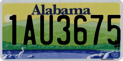 AL license plate 1AU3675