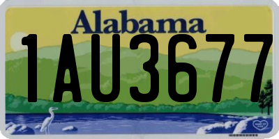 AL license plate 1AU3677